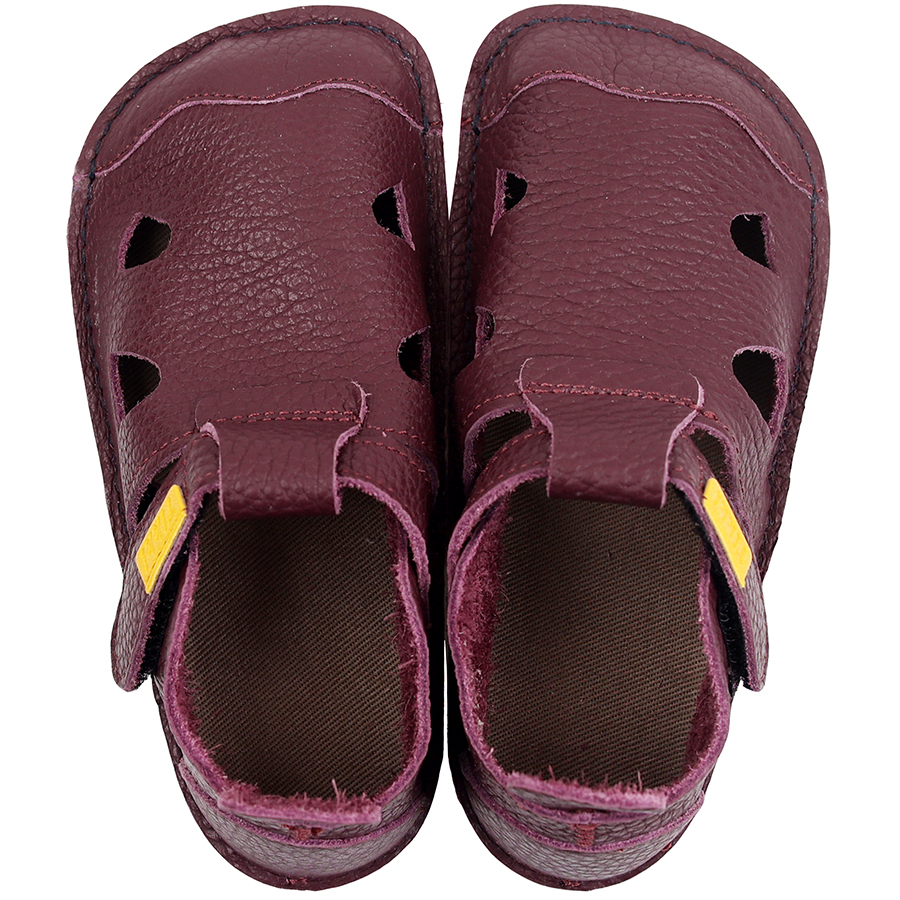 Nido Leather barefoot cipő Bordó